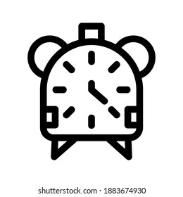 Alarm icon or logo isolated sign symbol vector illustration - high quality black style vector icons
