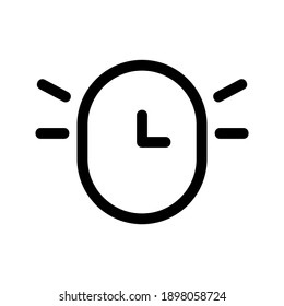 Alarm icon or logo isolated sign symbol vector illustration - high quality black style vector icons
