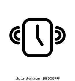 Alarm icon or logo isolated sign symbol vector illustration - high quality black style vector icons
