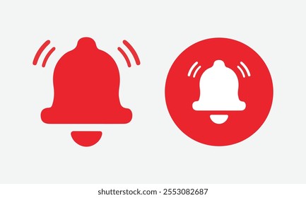 
Alarm icon or logo isolated sign symbol vector illustration - high quality red style vector icons