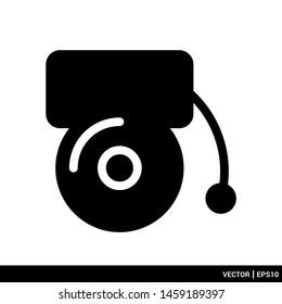 Alarm icon logo vector illustration. EPS 10