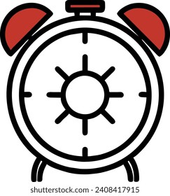 alarm icon modern style vector