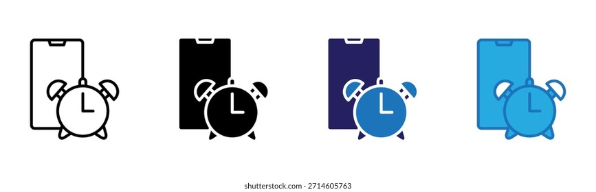 Icono de alarma Multi Style Ilustración vectorial