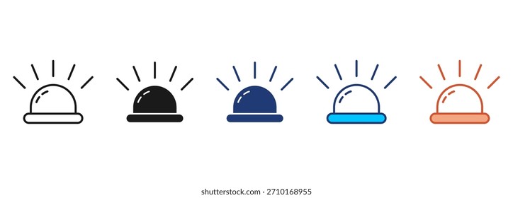 Conjunto de iconos de alarma Colección de estilo múltiple