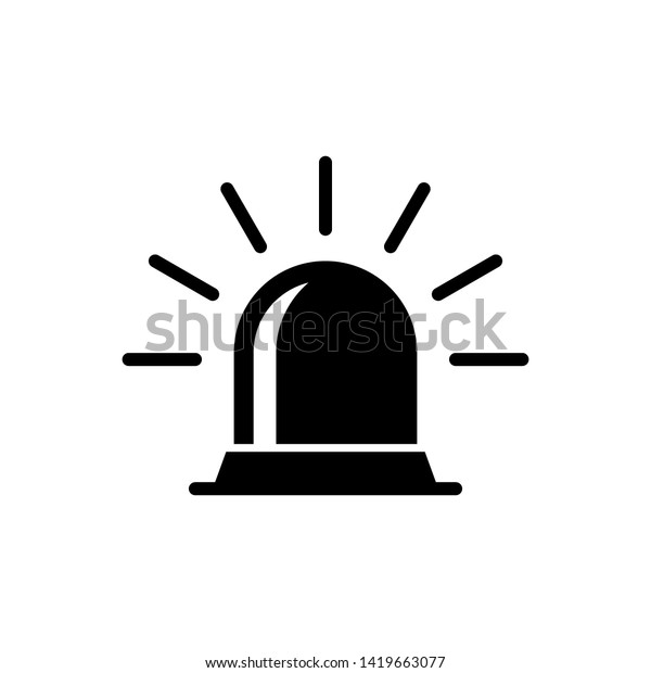 Alarm Icon Siren Medical Symbol Stock Vector (Royalty Free) 1419663077 ...