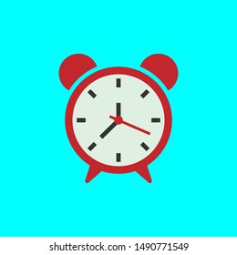 alarm icon in trendy flat style, clock icon