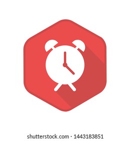 Alarm Icon. Vector Button. Eps