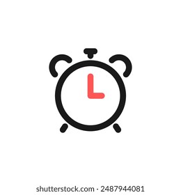 Alarm icon vector. Alarm clock. Clock icon. Time icon.
