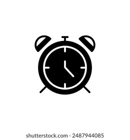 Alarm icon vector. Alarm clock. Clock icon. Time icon.