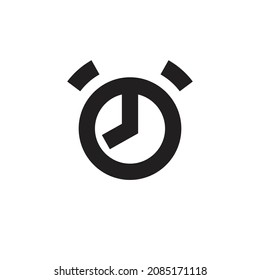 Diseño vectorial de icono de alarma con estilo plano