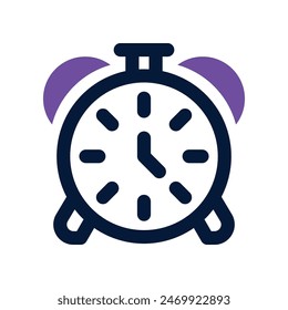 alarm icon. vector dual tone icon for your website, mobile, presentation, and logo design.