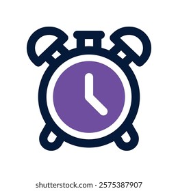 alarm icon. vector dual tone icon for your website, mobile, presentation, and logo design.
