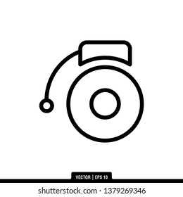 Alarm Icon Vector Illustration Logo Template