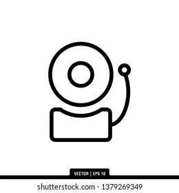 Alarm Icon Vector Illustration Logo Template