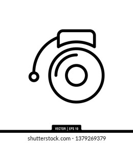 Alarm Icon Vector Illustration Logo Template
