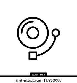 Alarm Icon Vector Illustration Logo Template