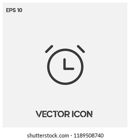 Alarm icon vector illustration.Flat alarm icon.Premium quality.