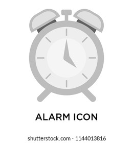 Alarm icon vector isolated on white background for your web and mobile app design, Alarm logo concept