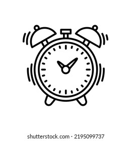 Alarm icon in vector. Logotype