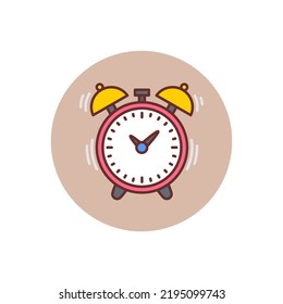 Alarm icon in vector. Logotype