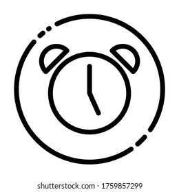 Alarmsymbol-Vektorgrafik für mobile Apps-Benutzeroberfläche