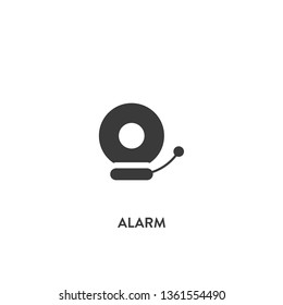 alarm icon vector. alarm sign on white background. alarm icon for web and app