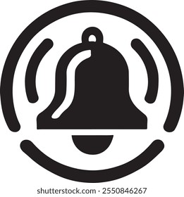 Alarm Icon Vector Silhouette , Alarm Vector , Alarm Silhouette Illustration Drawing Line Art