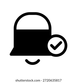 Ilustración de diseño de símbolo de Vector de icono de alarma
