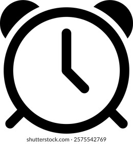 alarm icon vector. time, hour, minute, second, symbol