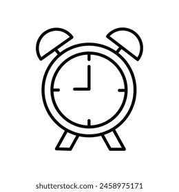 icono de alarma con fondo blanco Vector ilustración de stock
