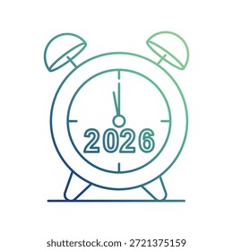 Icono de alarma con fondo blanco Vector Ilustración de stock