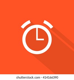 Alarm isolated minimal single flat icon. Clock line vector icon for websites and mobile minimalist flat design