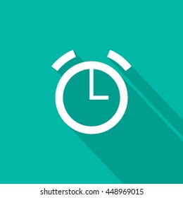 Alarm isolated minimal single flat icon. Clock line vector icon for websites and mobile minimalist flat design