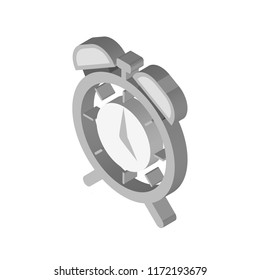 Alarm isometric left top view 3D icon
