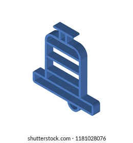 Alarm isometric left top view 3D icon