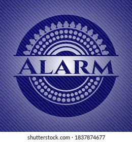 Alarm jean background. Vector Illustration. Detailed. 