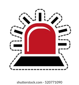 alarm light isolated icon