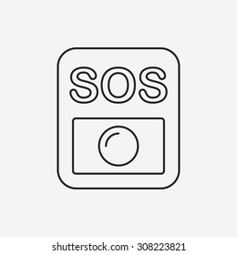 alarm line icon
