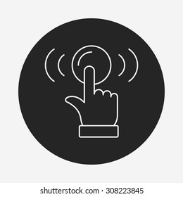 alarm line icon