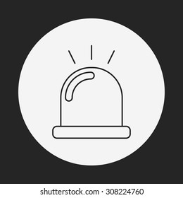 alarm line icon