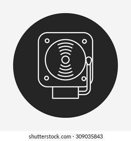 alarm line icon