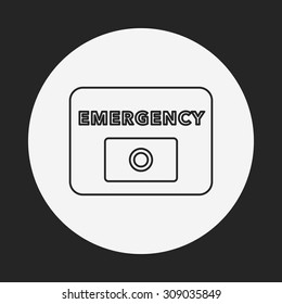 alarm line icon