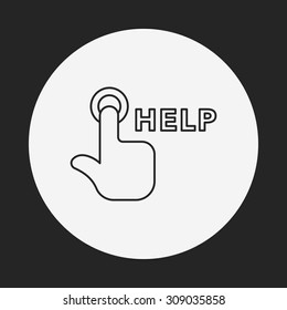 alarm line icon