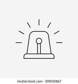 alarm line icon