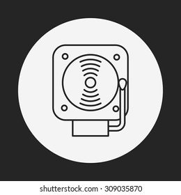 alarm line icon