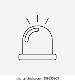 alarm line icon