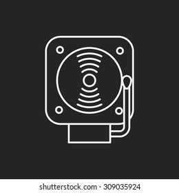 alarm line icon