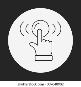 alarm line icon