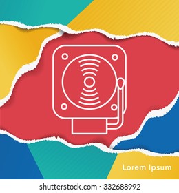 alarm line icon