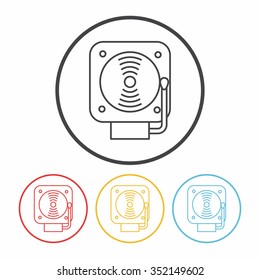 alarm line icon